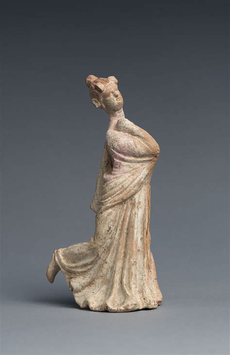 Terracotta Statuette Of A Dancing Woman Greek South Italian