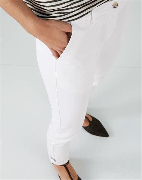 White Washed Cotton Chino Pure Collection
