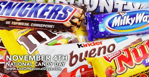 National Candy Day November 4th List Of National Days