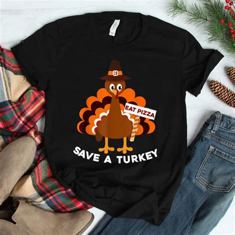 save turkey eat pizza thanksgiving shirt fantasywears