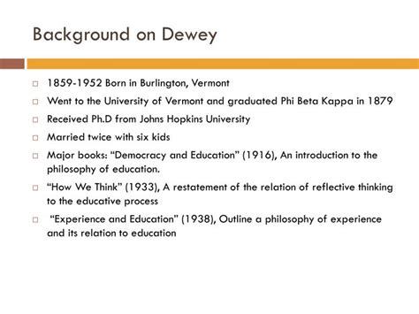 Ppt John Dewey Powerpoint Presentation Id2802931