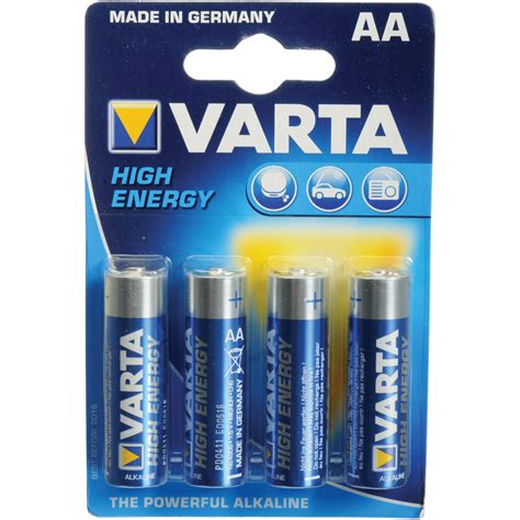 Varta High Energy 15v Aa Lr6 Alkaline Battery V4906121414 Bandh