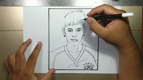 How To Draw Neymar Jr In 5 Minutes Youtube