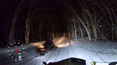 Tug Hill Snowmobiling At 2am Youtube