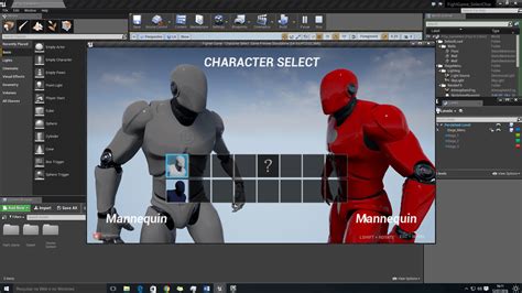 Fight Game Select Character By Raphael Porto In Blueprints Ue4