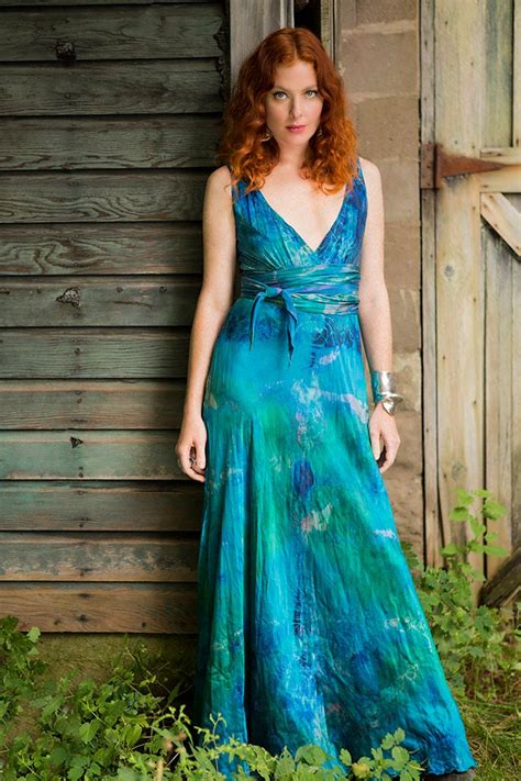 There usually aren't any set rules when it comes to mob outfits for the wedding. Planet Blue silk boho mother of the bride beach wedding ...