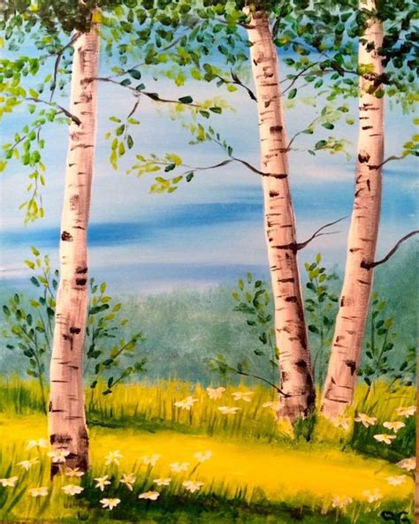 40 Easy Landscape Painting Ideas For Beginners Easy Acrylic Painting