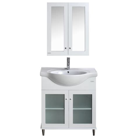 We believe there are no two similar houses. Eviva TUX 24" Inch White Bathroom Vanity with a white ...