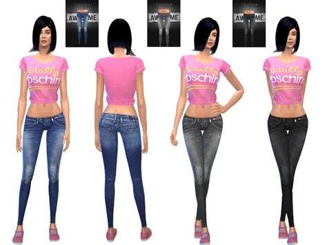 Female Denim Collection By Sweetsims4 At Tsr Sims 4 Updates