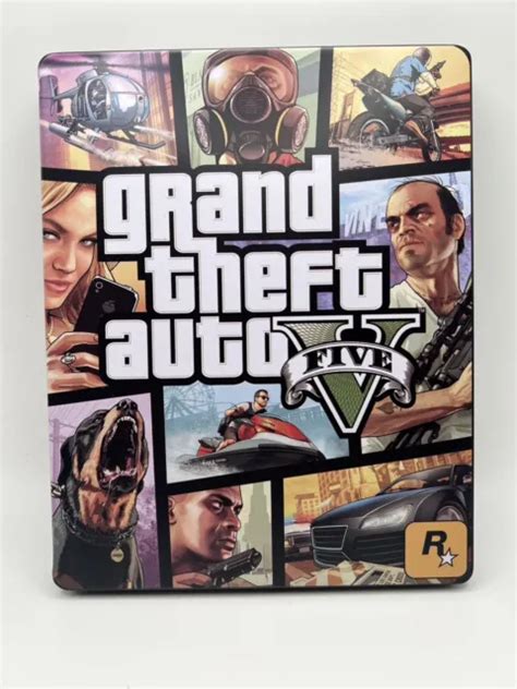 Grand Theft Auto Five Custom Made Steelbook Case For Ps4ps5xbox Case