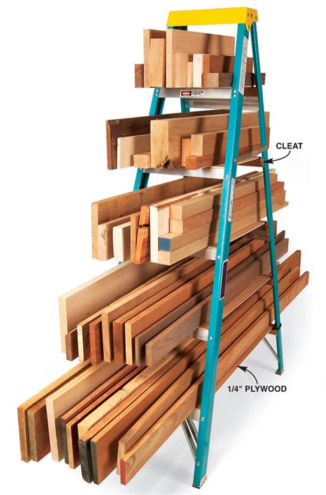 Ladder Lumber Rack Popular Woodworking Magazine