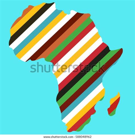 Africa Map Silhouette Icon Vector Illustration Stock Vector Royalty