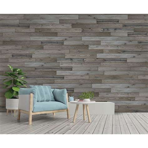Design Innovations Reclaimed Shiplap 105 Sq Ft Weathered Grey Wood