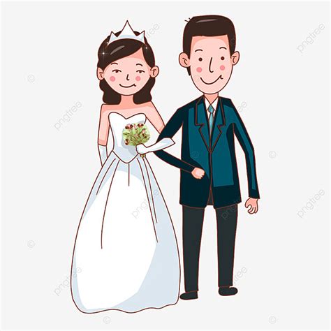 Gambar Kartun Pernikahan Kreatif Pernikahan Pasangan Pengantin Clipart Pasangan Kartun Kartun