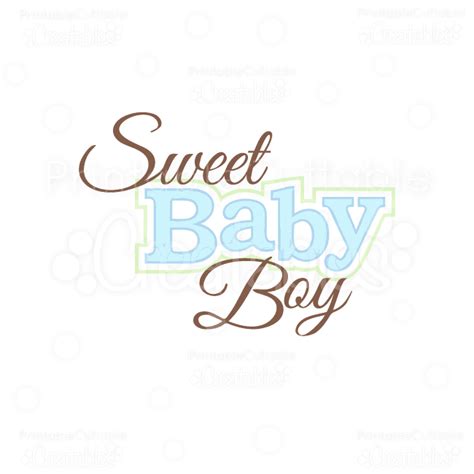 Sweet Baby Boy Title Svg Cuts Clip Art Clipartix