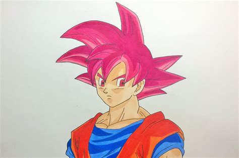Goku Super Saiyan God Drawing At Getdrawings Free Download