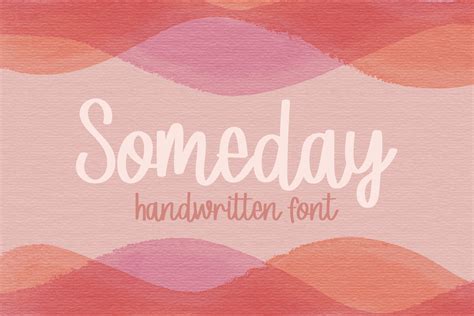 Someday Handwriting Font Sans Serif Fonts ~ Creative Market
