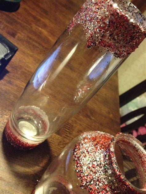 Glittery Vases I Created This Evening Been Feeling Crafty Lately