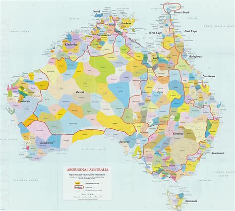 Aboriginal Map Of Australia Printable