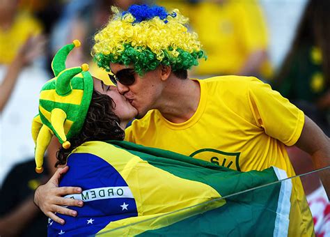 world cup it s all passion as fans kiss at kick off rediff sports