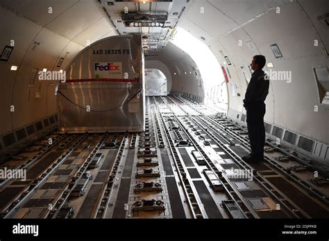 Inside View Of An Aircraft Of The Fedex Cargo Air Fleet At The Fedex