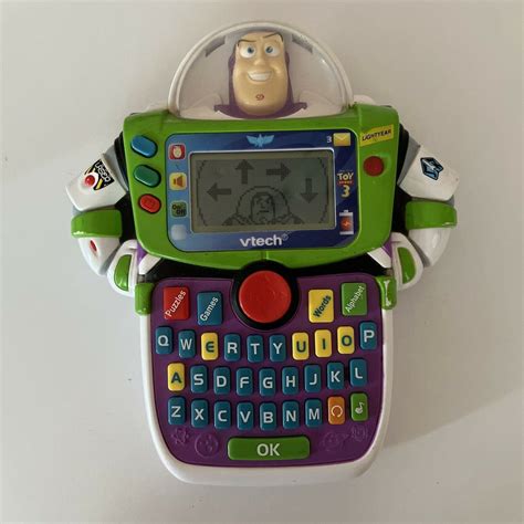 Vtech Toy Story Buzz Lightyear Learn And Go Handheld Game Retro Unit