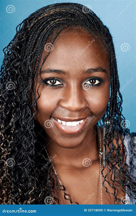 Smiling African Woman Stock Photo Image Of Healthy Confident 33718690