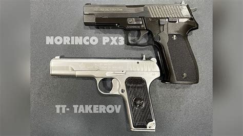 China Made Norinco Tt Takerov Vs Px3 30 Bore Pistols Review Youtube