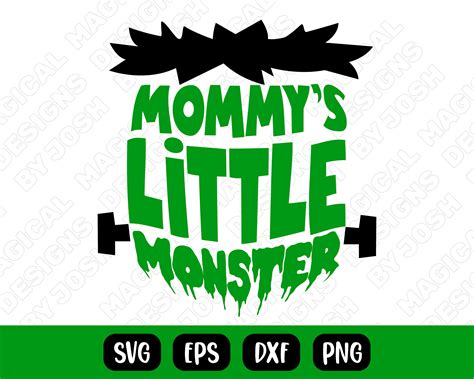 Mommys Little Monster Svg Little Monster Svg Halloween Etsy