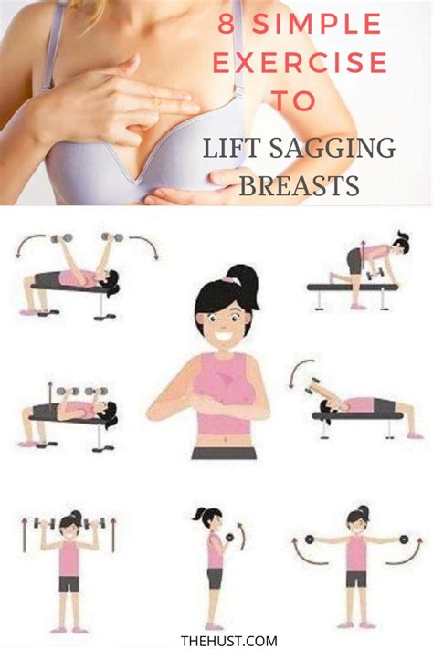 8 Simple Exercise To Lift Sagging Breasts Easy Workouts Womens