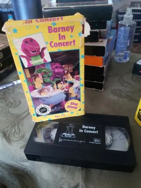 Barney In Concert Vhs Video Tape Backyard Gang Friends 1992 Lyons Songs