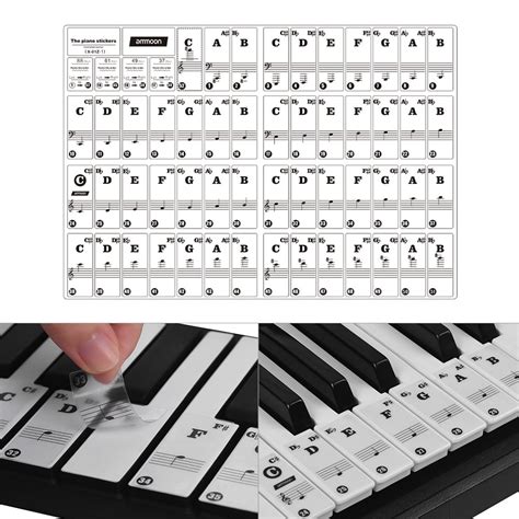 Printable Piano Key Labels