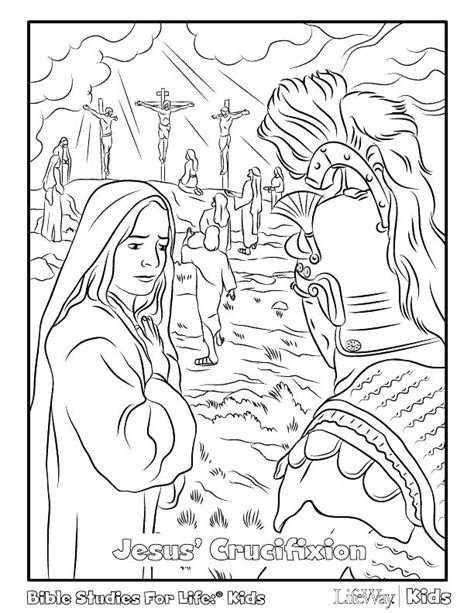 Jesus Crucifixion Coloring Pages At Free Printable