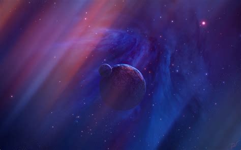 Purple Planet Space Hd Nature 4k Wallpapers Images Backgrounds