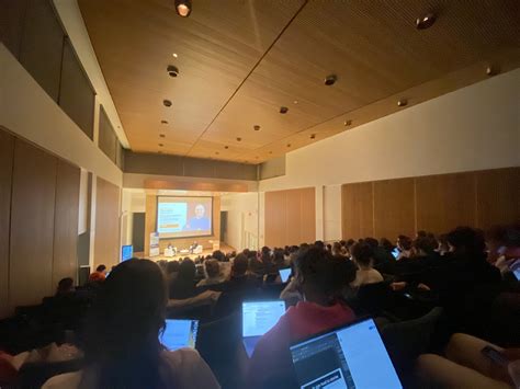 Sarah Russo On Twitter The Herg Auditorium Is Packed With Newhouse Babes Listening To