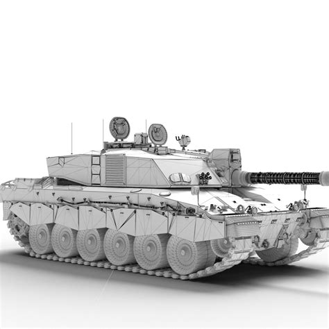 British Army Challenger 2 Model Turbosquid 1539768