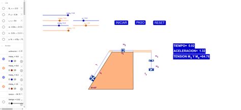 SimulaciÓn FÍsica Leyes De Newton Geogebra