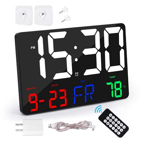Digital Wall Alarm Clock Led Large Display 114 Alarm Clocks With