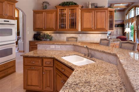 Shop with confidence on ebay! Custom Luxury Eatin Kitchen With Granite Counters Oak ...