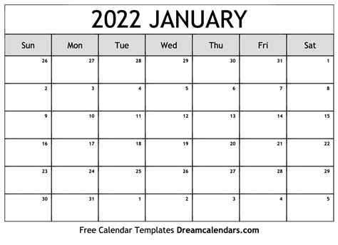 January 2022 Calendar Free Blank Printable Templates Calendar