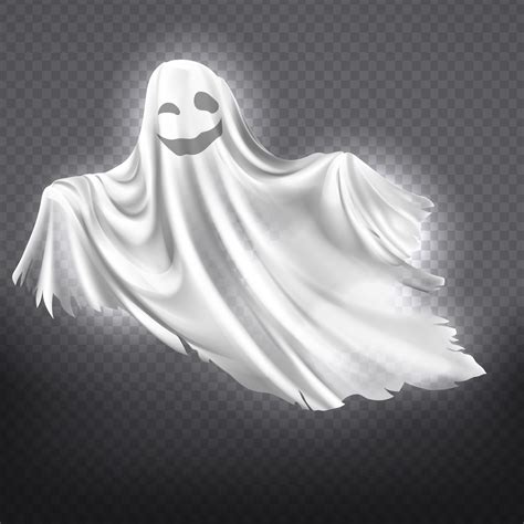 Vector White Ghost Phantom Halloween Spooky Spirit Download Free