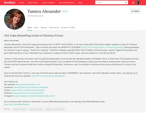 Upwork profile overview sample 2021. 35 Fantastic BookBub Author Profile Examples