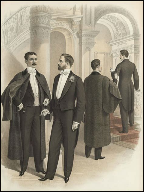 Full And Informal Evening Dress 1890s — Gentlemans Gazette Victorian Mens Fashion Victorian