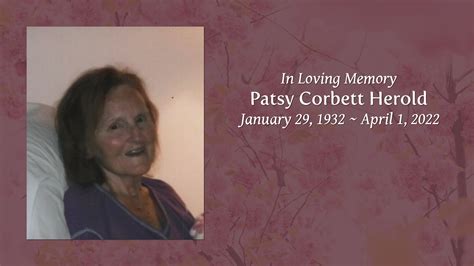 Patsy Corbett Herold Tribute Video