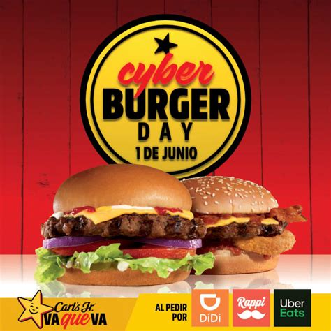 Como cada año, carl's jr celebra el día de la hamburguesa son su peculiar promoción, donde te llevas una hamburguesa la promoción aplica solo una hamburguesa por cliente y por combo. Cyber Burger Day 2020. | Carl's Jr. ® | México