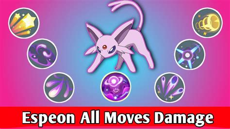 Espeon All Moves Damage👀💪 Pokemon Unite Youtube