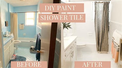 How To Paint Bathroom Tile Before And After Semis Online