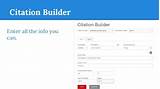 Citation Builder Website Images