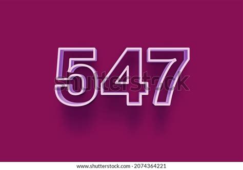 547 3d Number 547 Isolated On Stock Illustration 2074364221 Shutterstock