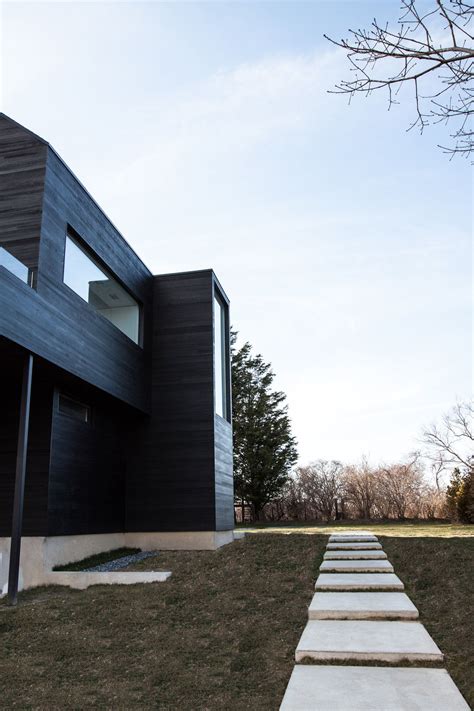 Black Modern Barn House With Shou Sugi Ban Cedar Siding